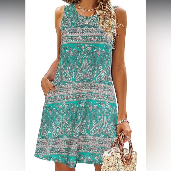 SimpleFun Summer Beach Floral Dress - Picture 1 of 5